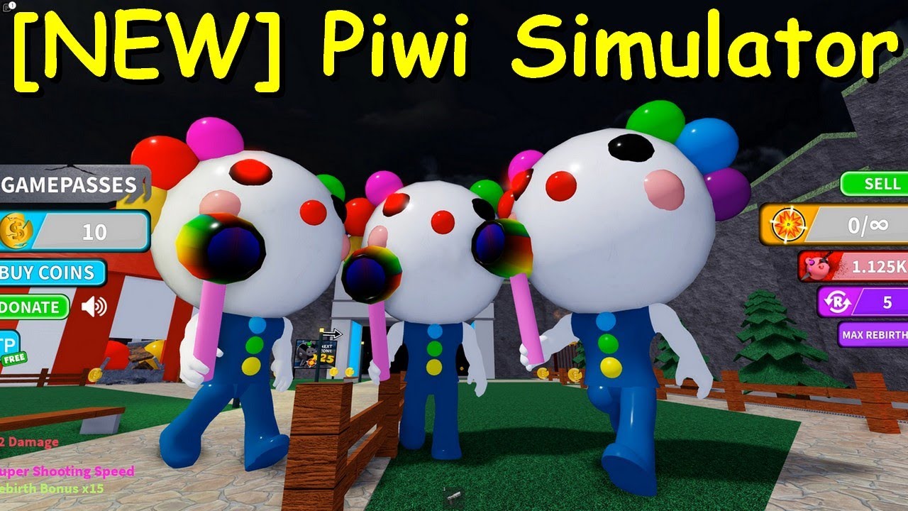  NEW Piwi Simulator Gameplay All Weapons Part 1 Roblox Piggy Game YouTube