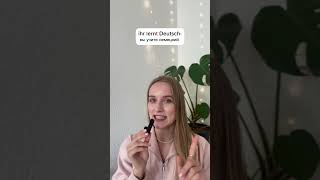 Спряжение глаголов в немецком
