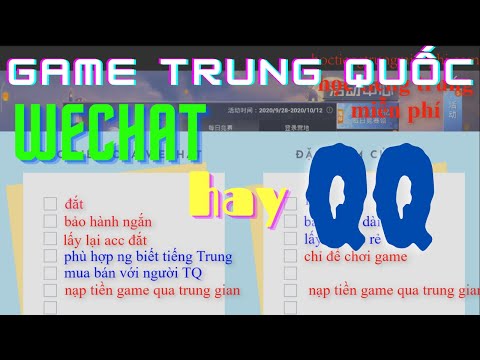 Video Mua tài khoản QQ hay wechat chơi game PUBG CFQQ Liên... - youtube