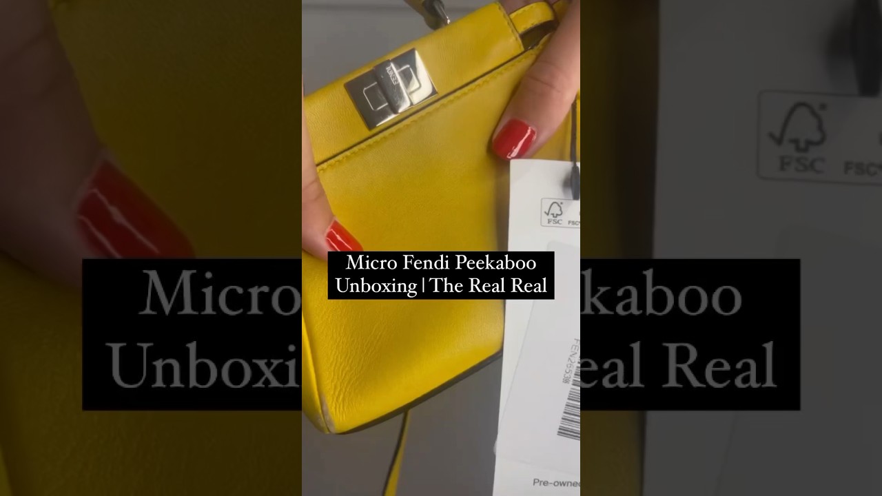 Micro Fendi Peekaboo Unboxing | TheRealReal Story Time Soon 👀 