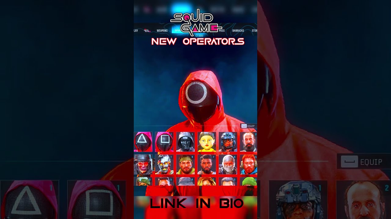 ALL NEW SQUID GAMES OPERATORS Warzone Callofduty Squidgame