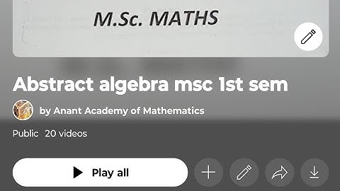 Episode 15 If H is a normal subgroup of a solvable group then G/H is also solvable. Abstract algebra