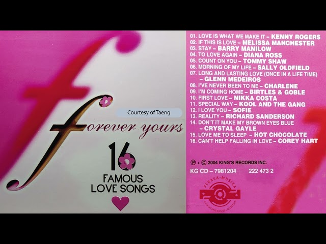 16 FAMOUS LOVE SONGS  FOREVER YOURS class=