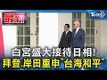 白宮盛大接待日相! 拜登.岸田重申「台海和平」｜TVBS新聞 @TVBSNEWS01