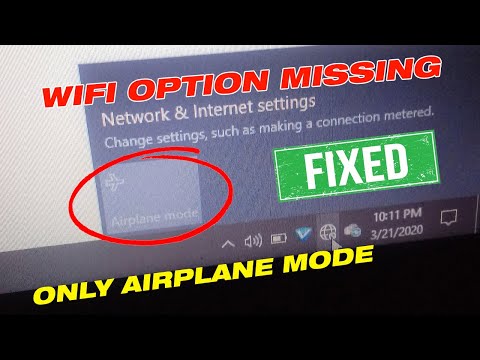 Only Airplane Mode Is Showing, Not Connected - No Connections Are Available Fix WiFi Icon Missing