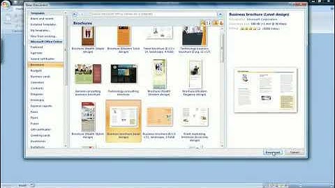 How to Create a Brochure in Microsoft Word 2007