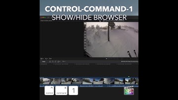 Final Cut Pro Shortcut | Control-Command-1 | Show/Hide Browser
