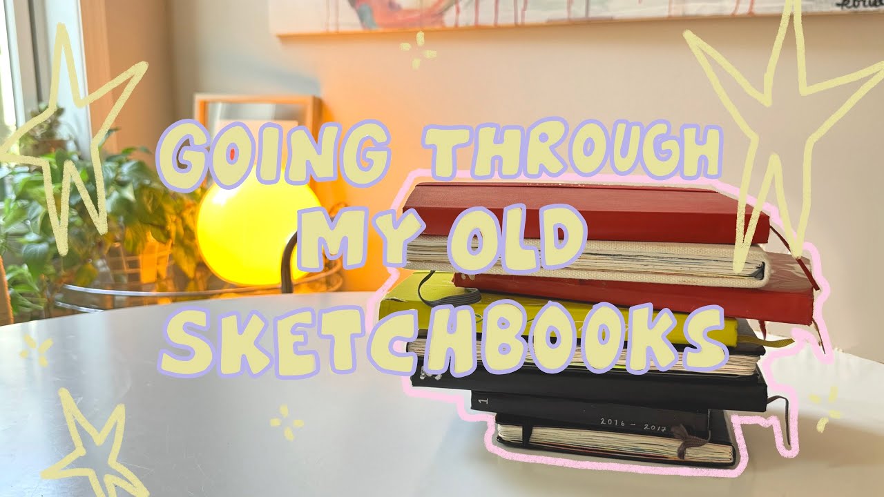 Going through my old sketchbooks for inspiration (sketchbook flip ...