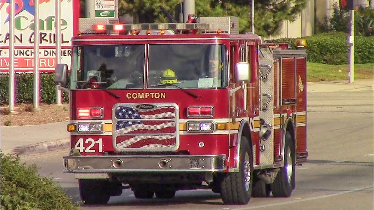 (Both Reserves) Compton Fire Dept. Engine 43 & Squad 443 YouTube