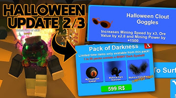 HALLOWEEN UPDATE 2/3 👻 (NEW CODES!) | ROBLOX Mining Simulator Gameplay