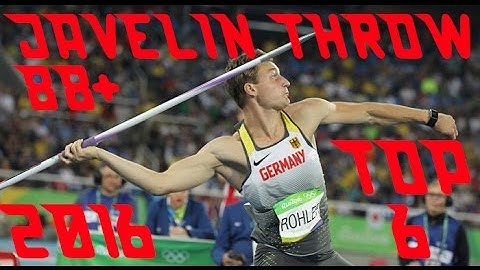 JAVELİN THROW HD (2016 Top 6 Men