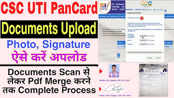 Csc UTI Pan Documents Upload kaise karen 2023 | UTI पैन Documents photo और Signature ऐसे करें Upload