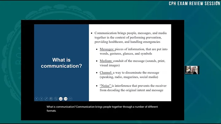 NBPHE's Virtual CPH Exam Review - Communications