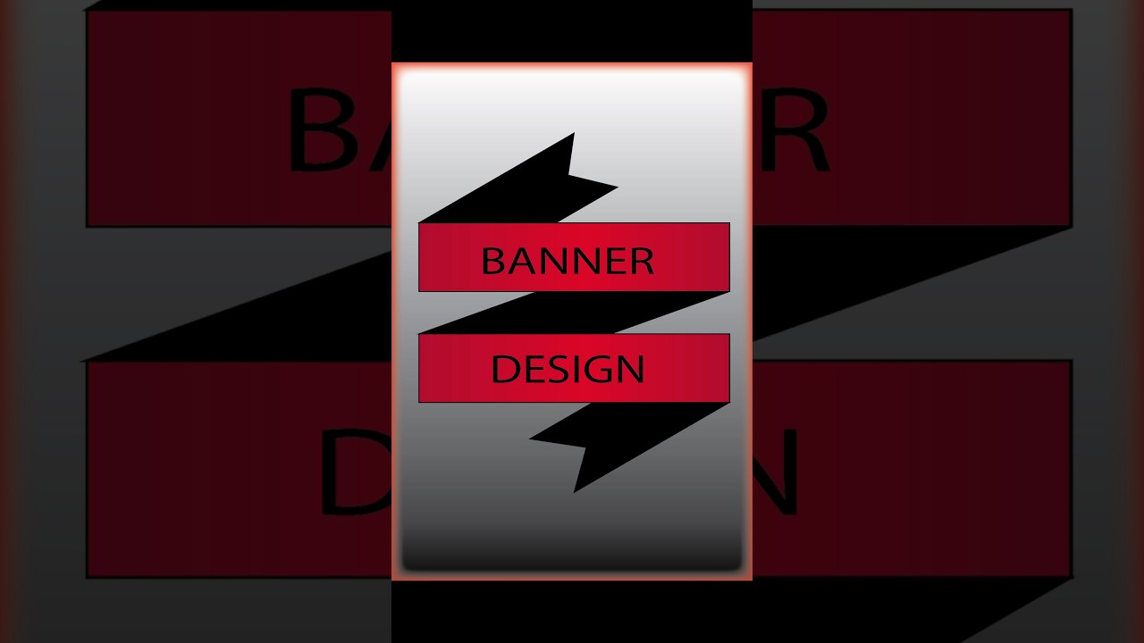 3d Banner logo Design in illustrator | Vector Logo  | Graphic Design illustrator 