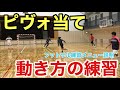 【フットサル練習メニュー】3-1システム・ピヴォ当て「動き方の練習」【定位置攻撃・ローテーション・エイトの動き】