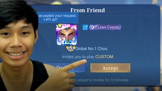 TOP 1 GLOBAL CHOU INVITES ME 1v1 (NOT CLICKBAIT)