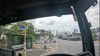 Bus Driving POV of full bus route in an Australian City