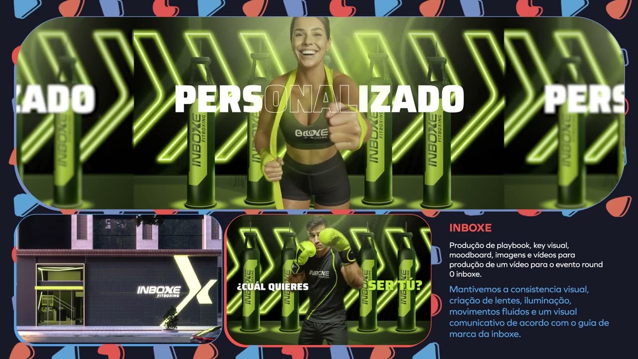 Conteúdos comerciais gerados com IA para vídeo evento INBOXE.