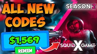 All New Codes In Squid Game X Roblox January 2025