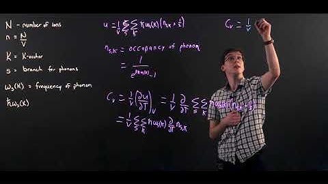Quantum Theory of the Harmonic Crystal Video 1   Lattice Specific Heat