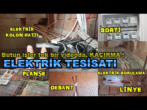 ⚡#ELEKTRİK #TESİSATI NA DAİR HER ŞEY BU VİDEODA/ ÖĞRENMEK İSTEYENLER #desant #planşe #linye #sorti