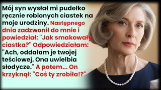 Download Lagu Syn przysłał mi pudełko CIASTEK na urodziny, ale dałam je jego TEŚCIOWEJ... MP3 Download Lagu Syn przysłał mi pudełko CIASTEK na urodziny, ale dałam je jego TEŚCIOWEJ... MP3