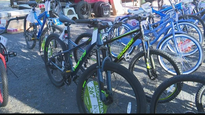 Christmas bike giveaway in Swansea