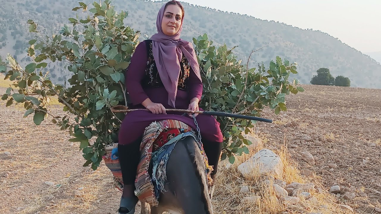 Sunset Rider: Woman, Nature, and Endless Serenity — A Glimpse of Rural Life🏕🌳😍