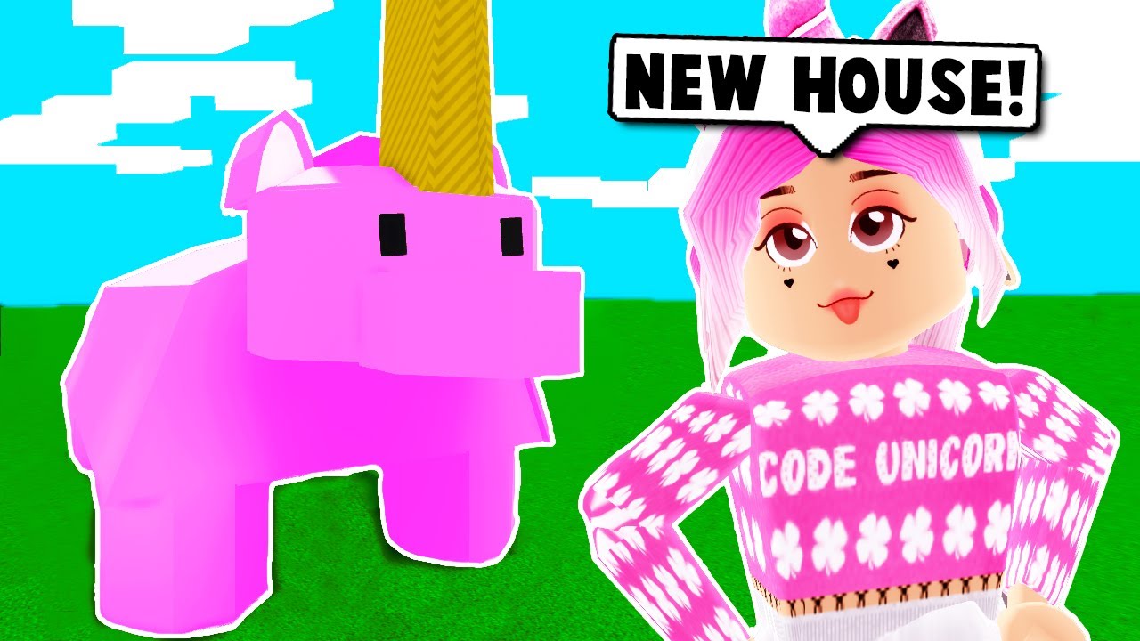 I Made A Unicorn House On Bloxburg It Looks Like A Pig Roblox - upgrading the starter house roblox bloxburg 20k youtube