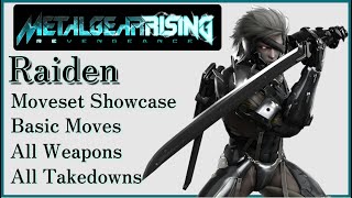 【Metal Gear Rising: Revengeance】Raiden Moveset Showcase