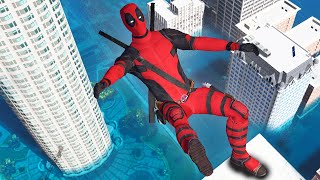 Gta 5 Ragdolls Deadpool Jumpsfails Euphoria Physics 235