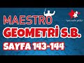 Maestro TYT-AYT Geometri S.B. Sayfa 143-144 Çözümleri - APOTEMİ YAYINLARI
