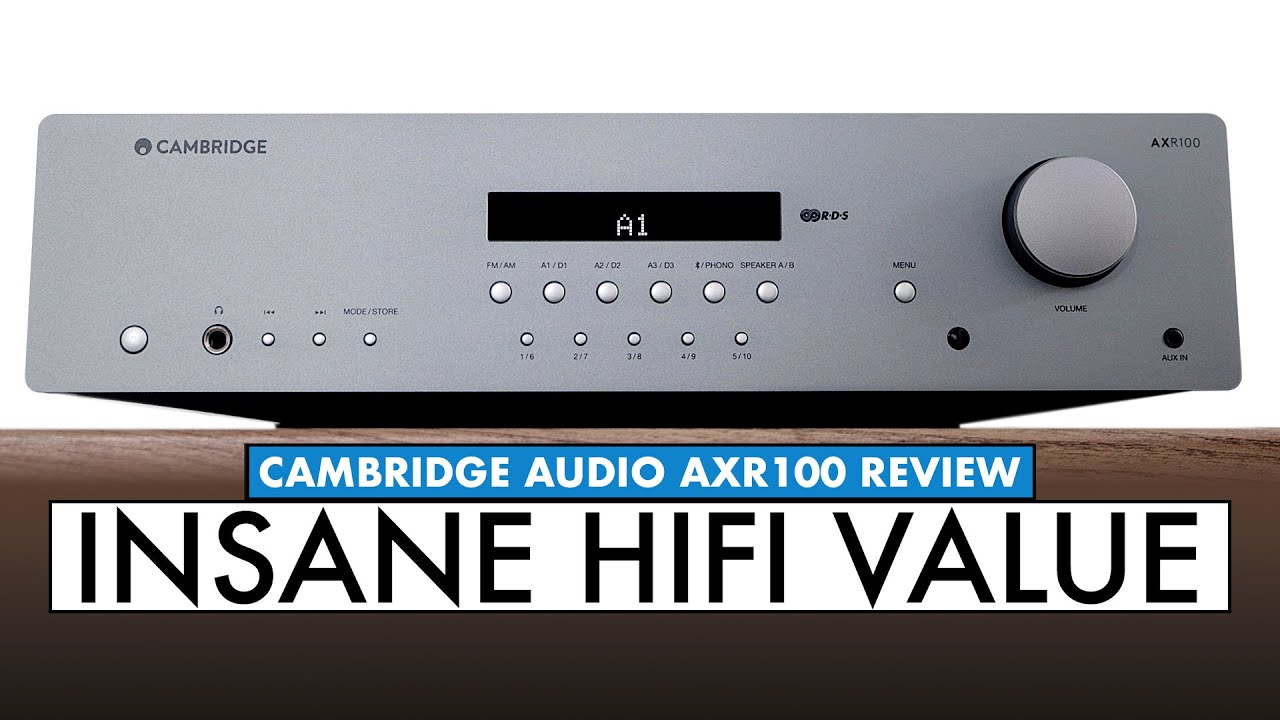 AMPLIFIER UNDER 500!! AXR100 Amplifier Review Cambridge Audio AXR100