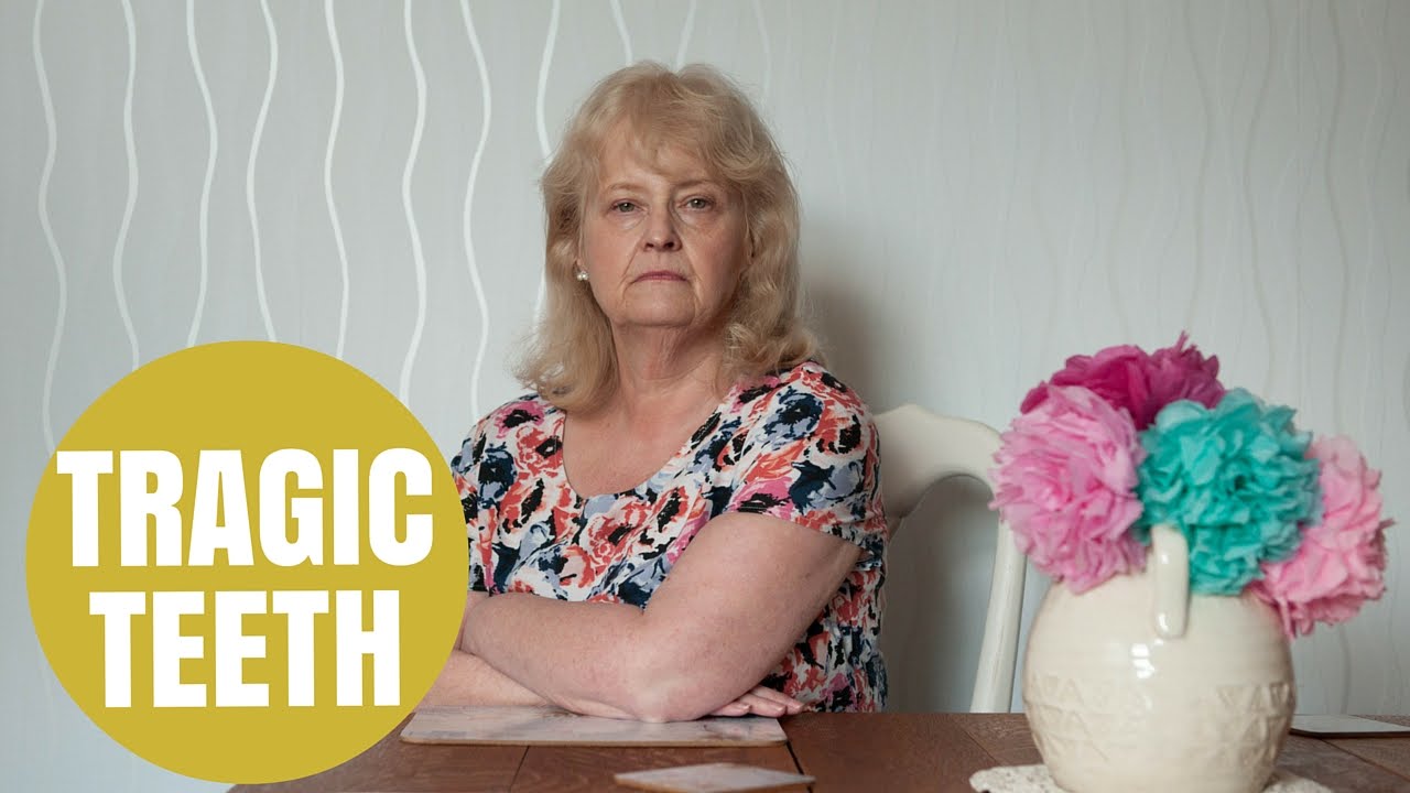Widow who paid Hungarian Dentist £9,500 for teeth implants is left with a "bulldog bite."