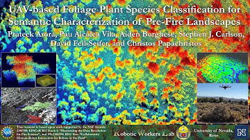 UAV-based Foliage Plant Species Classification for Semantic Characterization of Pre-Fire Landscapes