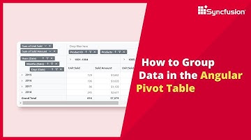 How to Group Data in the Angular Pivot Table