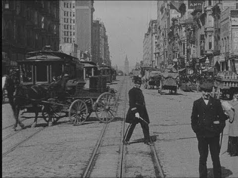 historic film market street 1906 youtube