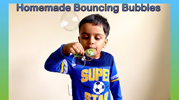 DIY Bubble Solution | How to make Bouncing Bubbles at Home ( low cost and Easy ) - Fun with Arko