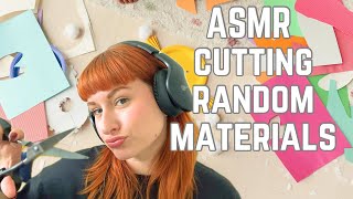 ASMR | Cutting Random Materials with Scissors (Felt, Cardboard, Paper, etc)