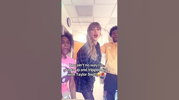 Taylor Swift doing a TikTok at the Children