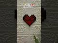 ❤️ Pixel Heart Wall Decor DIY | Easy Handmade Craft #shorts#trending #diycrafts