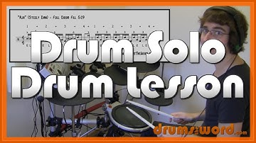 ★ Aja (Steely Dan) ★ Drum Lesson | How To Play Drum Solo (Steve Gadd)