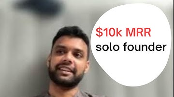 $10k MRR as a solo founder