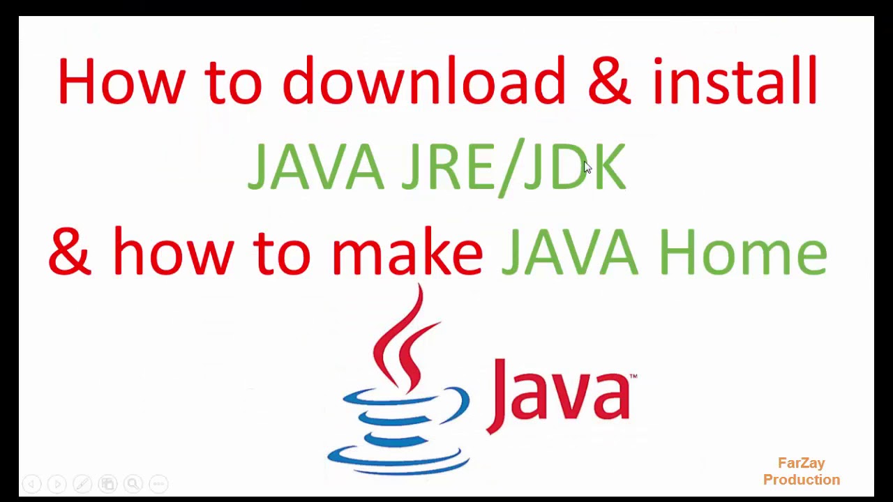 How to download and install and make java home - YouTube