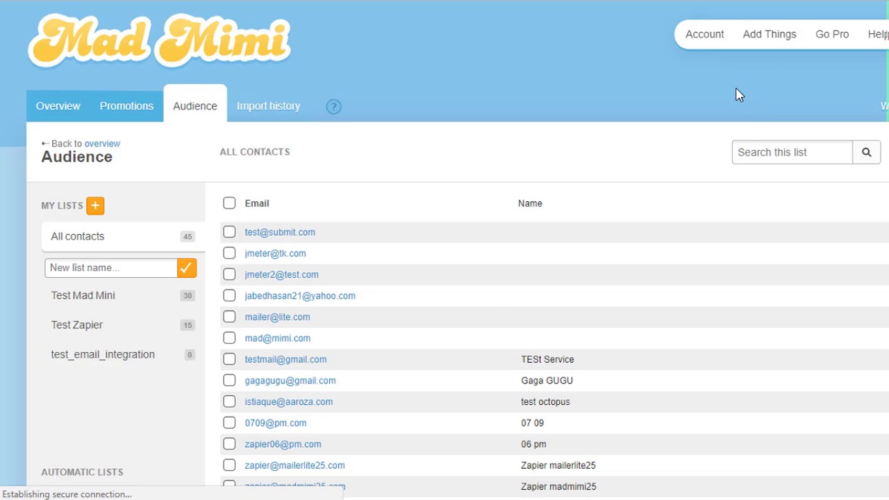 Update How to integrate with madmimi