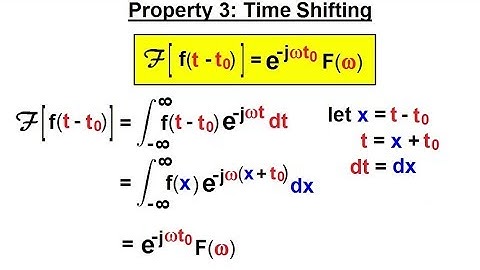 Electrical Engineering: Ch 19: Fourier Transform (23 of 45) Property 3: Time Shifting