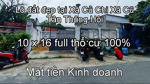 Nhà đất củ chi | giá rẻ | giới thiệu | Lô đất khu chợ Việt Kiều 10 x 16 full thổ cư vị trí Kinh danh