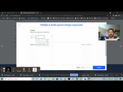 Khan Support: Multiply and divide powers (integer exponents)