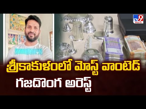 శ్రీకాకుళంలో మోస్ట్ వాంటెడ్ గజదొంగ అరెస్ట్ | Srikakulam - TV9 - TV9
