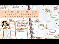 PLAN WITH ME | DAINTY FLORALS DASHBOARD SPREAD | THE HAPPY PLANNER
